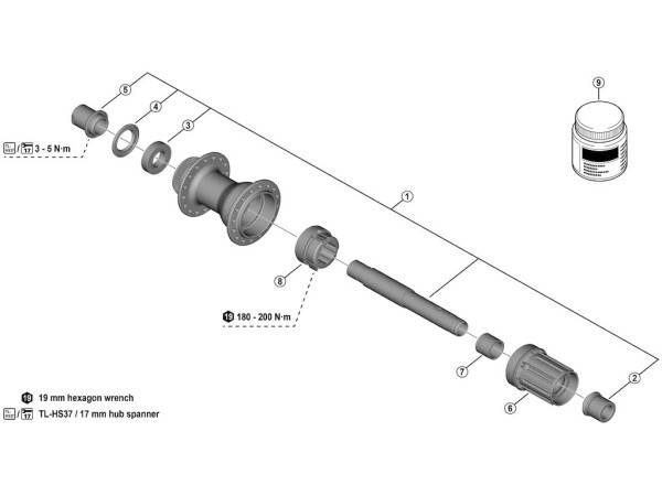 Shimano kassettehus til bagnav model FH-TC500 8-11 gear