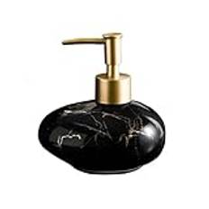 Tvålautomat Shampoo Body Wash Dispenser Flaska Liten 300ML Push Empty Bottle Tvål Dispenser Lotion Pump Dispenser(Svart)