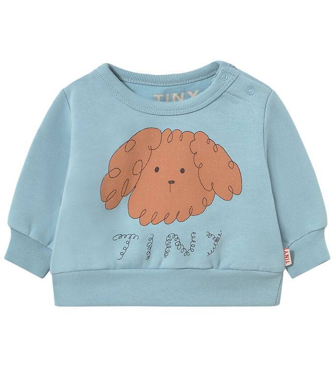 Tiny Cottons Sweatshirt - Lockigt Dog - Denim Blue - Tiny Cottons - 24 mån - Sweatshirt
