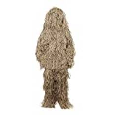 Guangcailun Jakt Kläder Set Produkter Tillbehör Jungle Suit Ghillie Suits Tonåringar, Sand färg, 155 cm