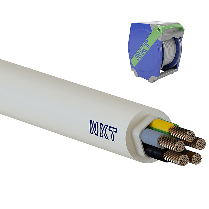 NKT NOIKLX 90 Dca, 5G6 Installationskabel, Lysegrå, Qa 150