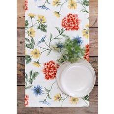 Bordslöpare - Löpare Dahlia (röd) (Storlek: 40 x 140 cm)