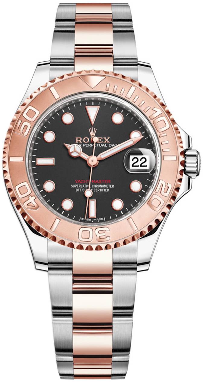 Rolex Herrklocka 126621-0002 Yacht-Master 40 Svart/18 karat roséguld