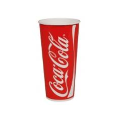 Papbæger, Coca-Cola, 17,8cm, Ø10,5cm, 75 cl, 100 cl, rød, pap/PE