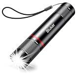 Blukar Uppladdningsbar LED-ficklampa, 2000L Ultrakraftfull militärficklampa i aluminium, 4 ljuslägen och zoombar för barn/camping/vandring/nödsituation/DIY