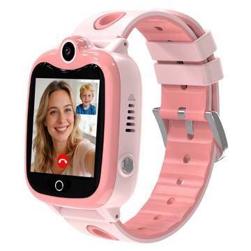 DH10 GPS/4G-smartklocka för barn med SOS-funktion (Öppen Box - God) - rosa