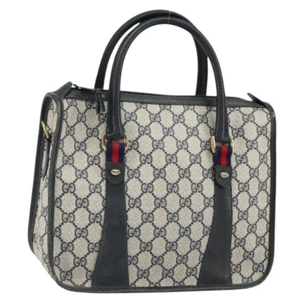 Gucci Vintage Pre-owned Plastic Håndtaske - Vintage - Dame - Blå - ONE SIZE - Tyl