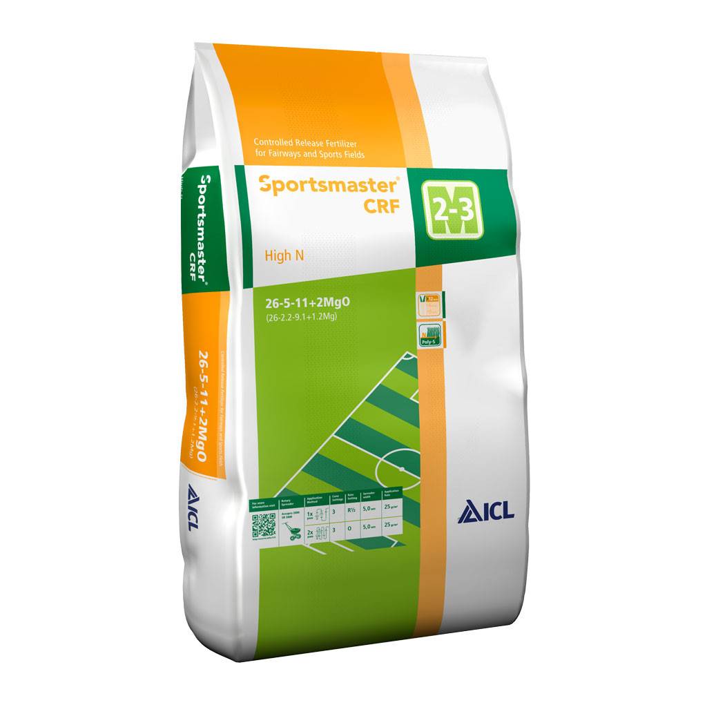 Gødning ICL Sportsmaster CRF 26-5-11 High N 25 kg.
