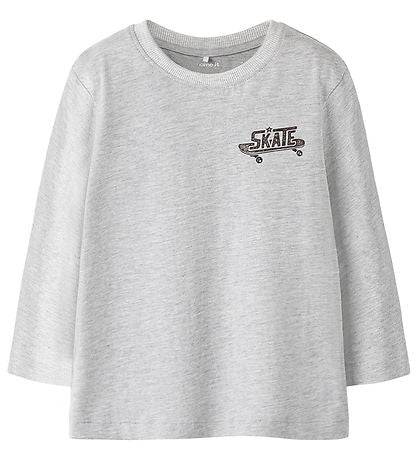 Name It Bluse - NmmBertram - Light Grey Melange "6".