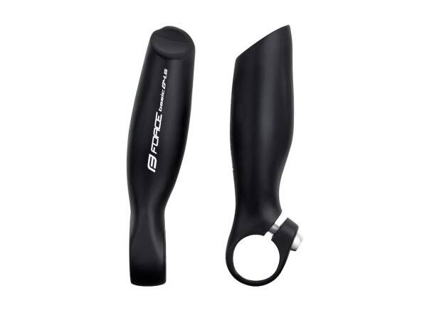 FORCE bar ends B4.6 11,5 cm lang aluminium mat sort