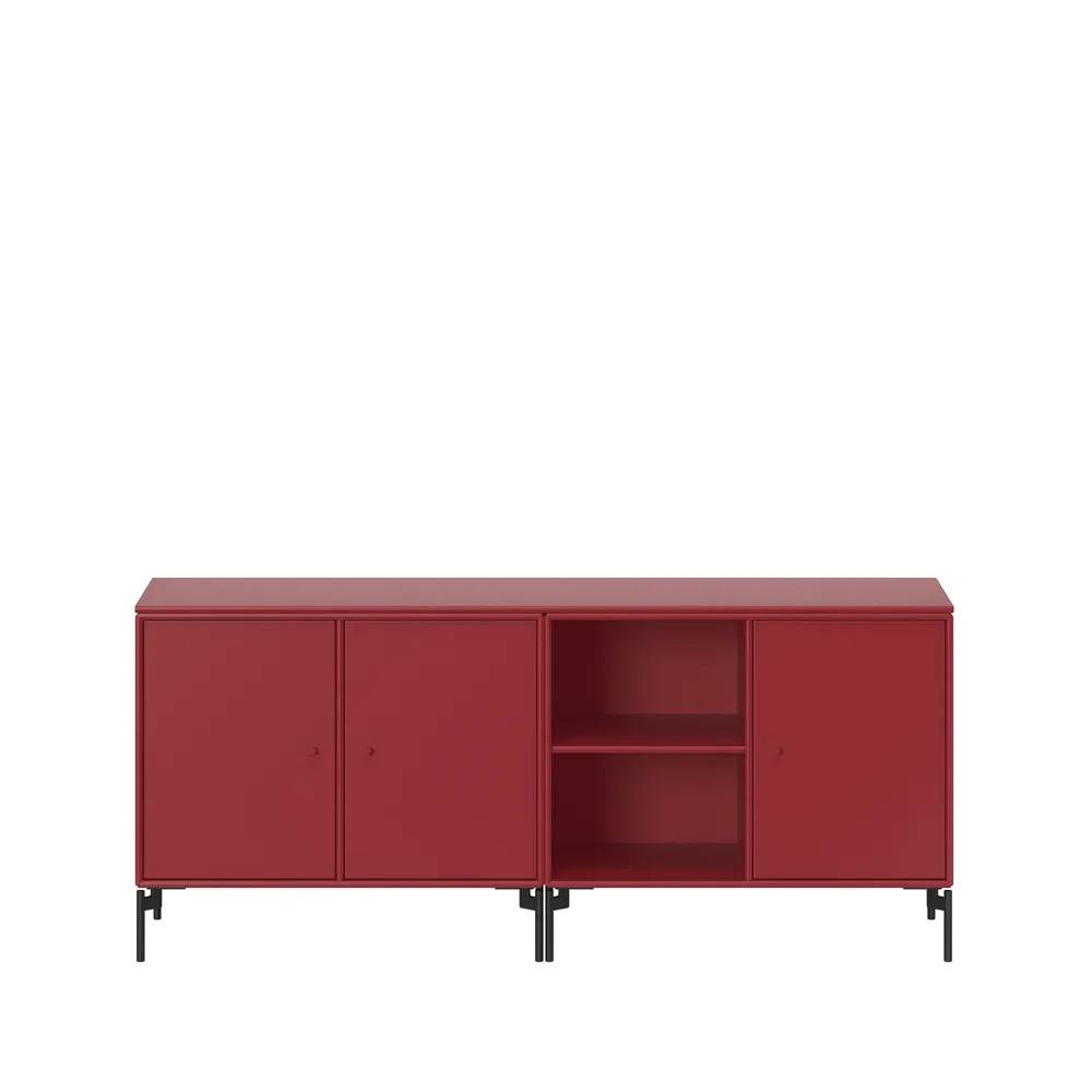 Montana Save sideboard beetroot 165, sortlakerede ben