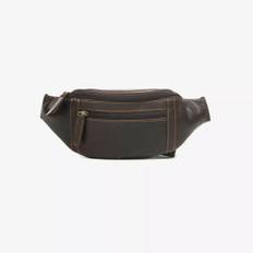 The Monte Midjeväska bumbag i skinn Brown