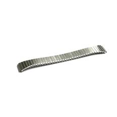 Cheap Casio A158 A159 A168 etc compatible stainless steel expansion belt band bellows type elastic belt ca-s5 (18mm (M size), silver) silver