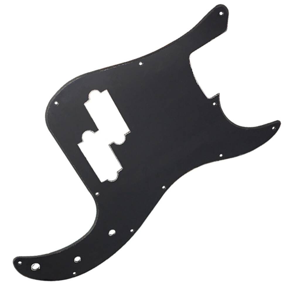 Single Layer Black 11 Hole Bass Pickguard Scratch Plate Pick Guard for 4 String American/Mexican Standard Accessories