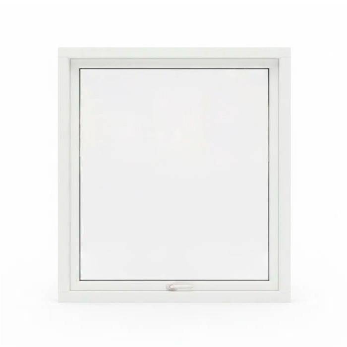 BP Topstyret Vindue Træ/Træ - Hvid RAL 9010 3-lags Thermo 1188x1188 - WoodOnline.