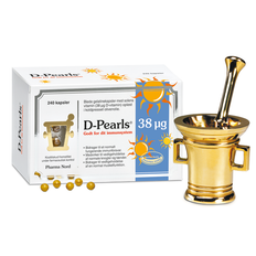 D-Pearls Stærk 38 µg - Solens Vitamin - 240 stk.