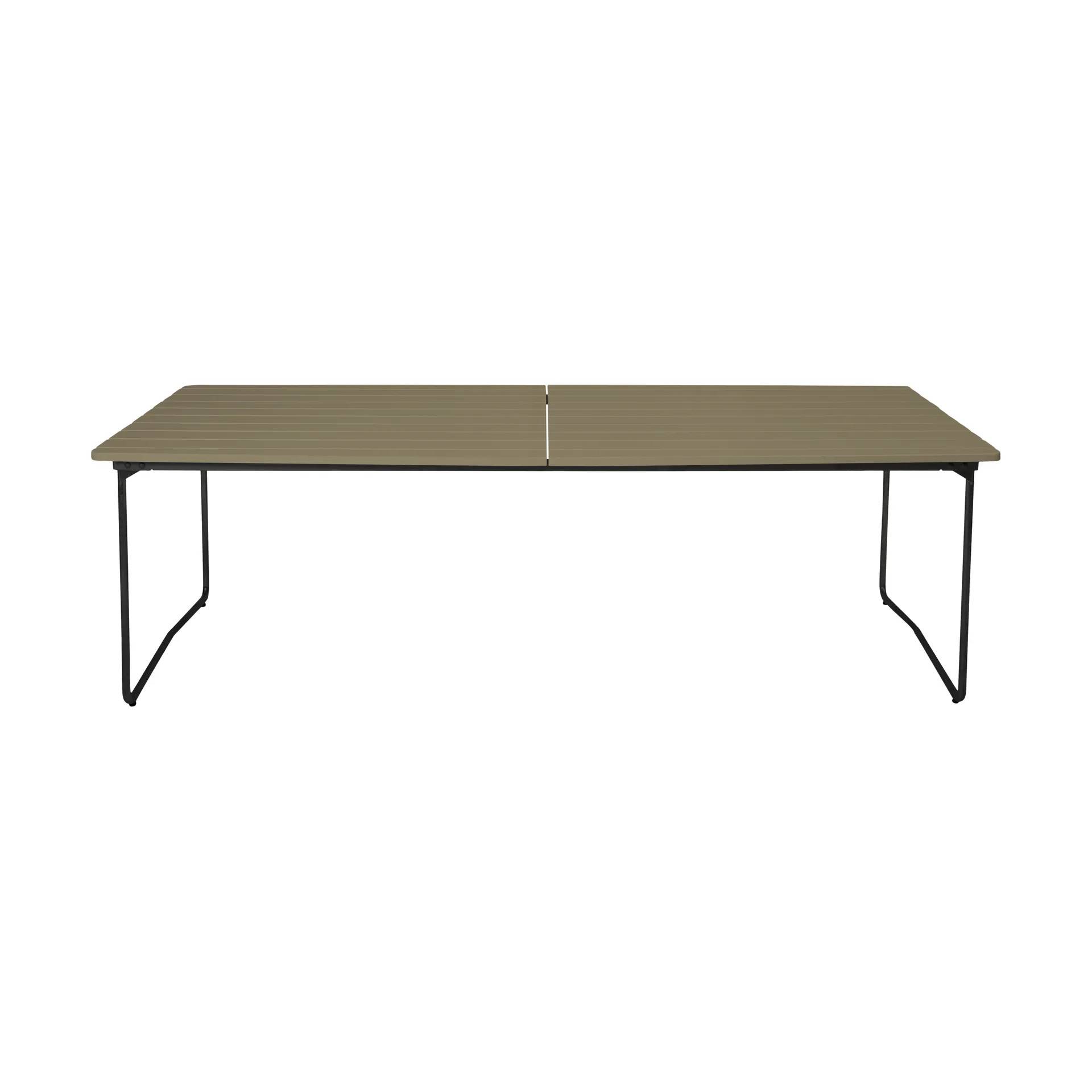 Grythyttan Stålmöbler B31 matbord 230x92 cm, Ljusgrön ek-svart