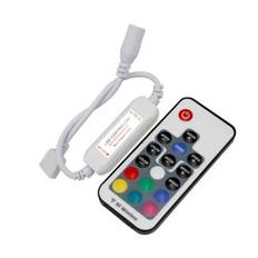 Mini RGB controller inkl. fjärrkontroll - 12V (72W), 24V (144W)