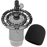 YOUSHARES Blue Yeti X, stötdämpare, mikrofon, stötdämpare minskar vibrationer och matchande stötljud Boom, mikrofonstandard.
