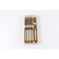 Gafler 6 stk. - Ivory Messing