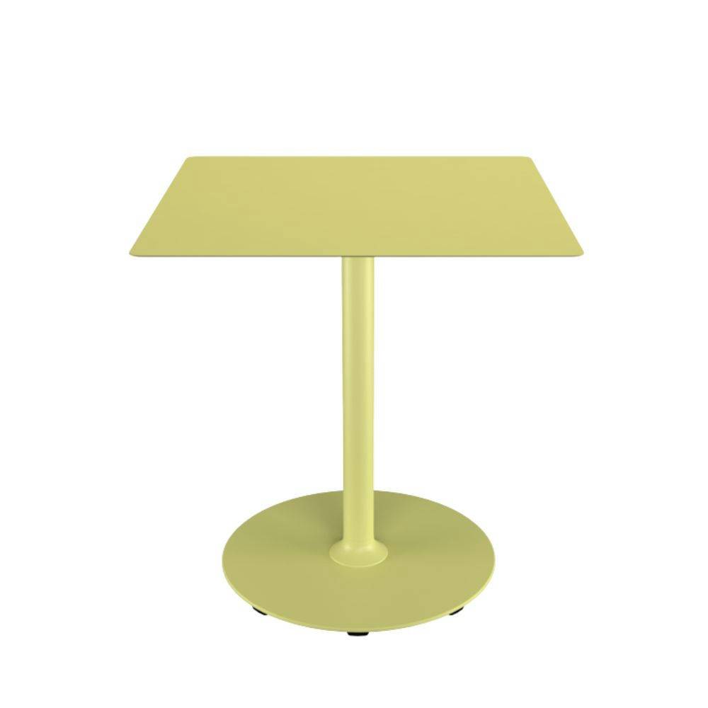 HOUE PICO Café Table Round Base Trädgårdsbord  Lemon Zest 70x70 cm