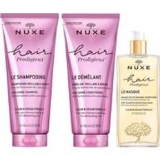 NUXE Hair Prodigieux Pre Shampoo Mask and High Shine Shampoo & Conditioner Bundle