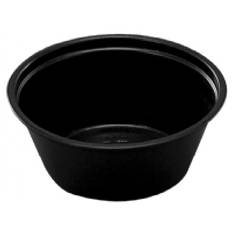 Förbandskopp 60ml/2 oz Ø62x27mm svart PP 250 st/pack - (250 st.)
