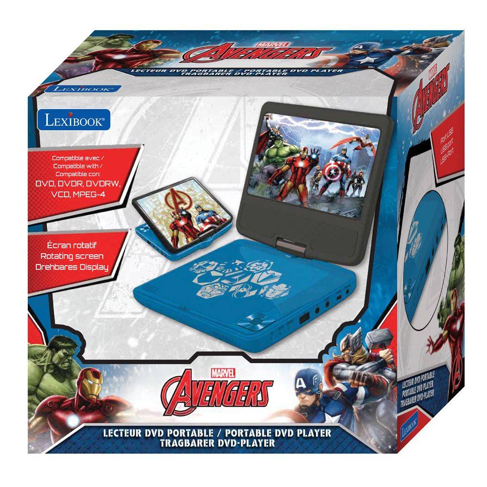 Avengers Bærbar DVD afspiller Avengers DVD afspiller 54094