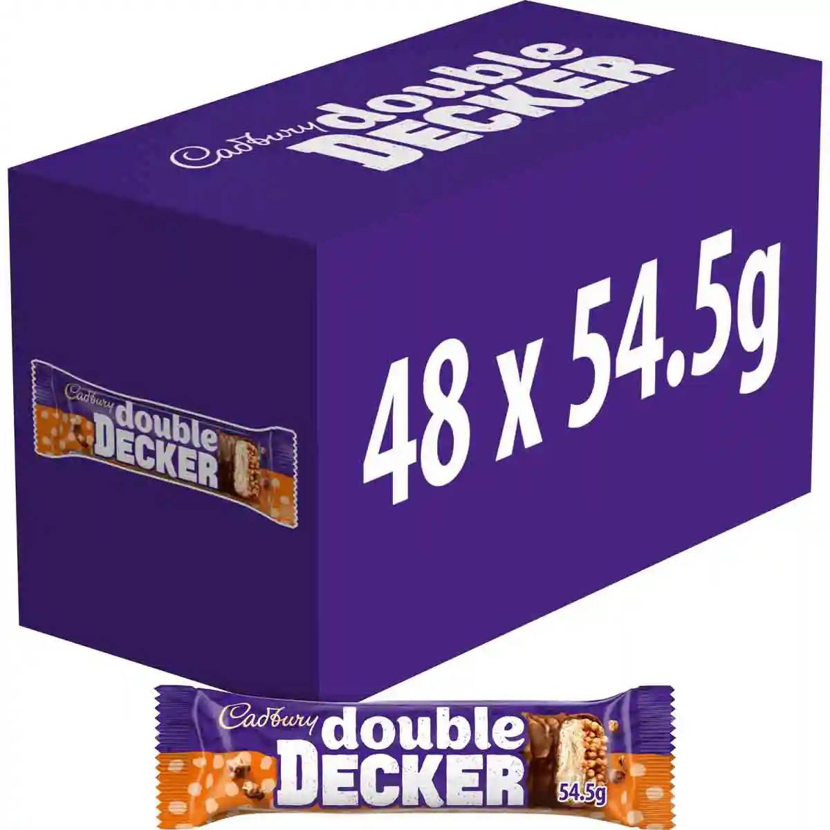Double Decker Chocolate Bar 54.5g (Box of 48)