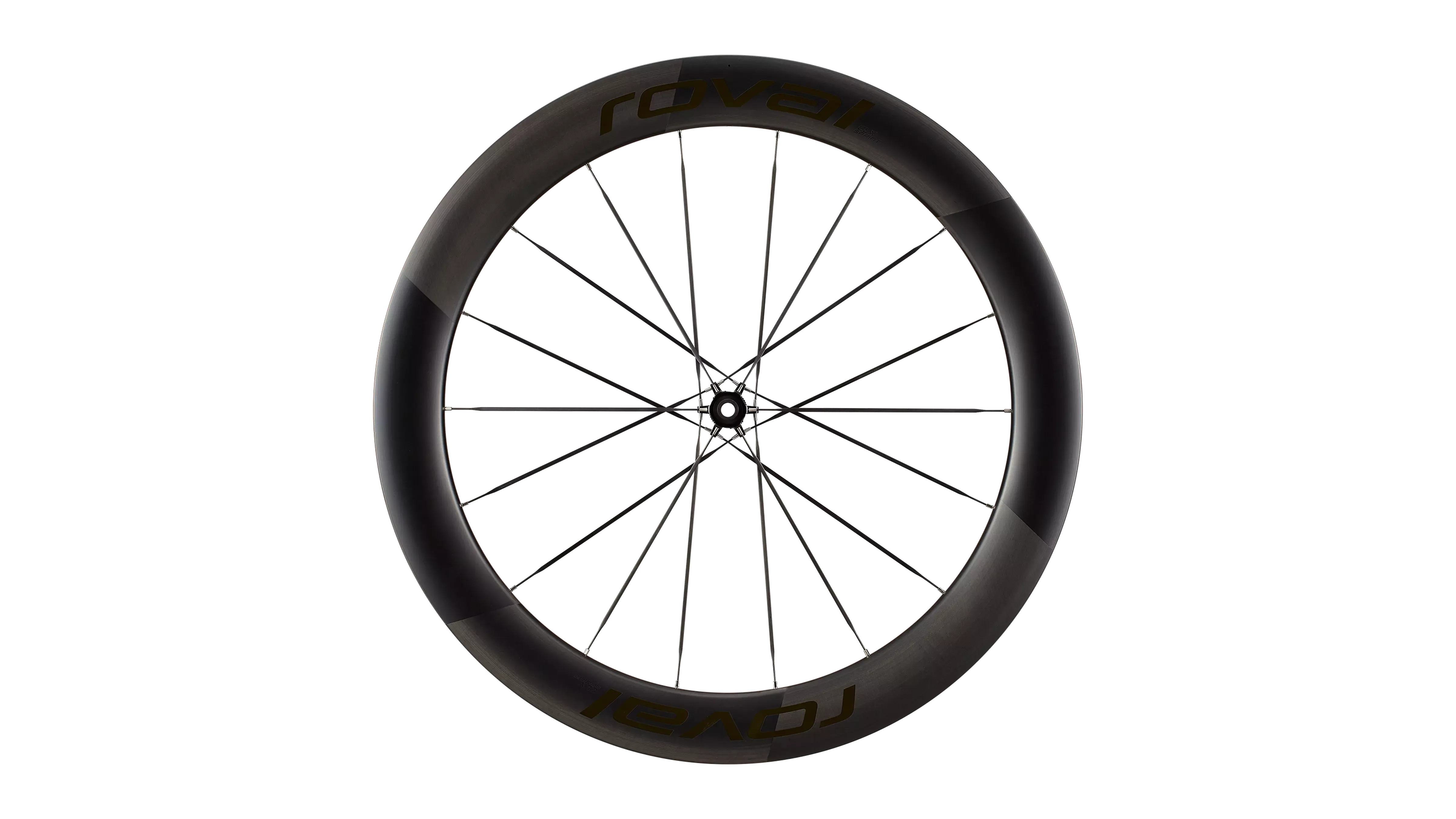 Roval Rapide Sprint CLX Sort - Satin Carbon Gloss Black - Forhjul 700c - Cykeltilbehør