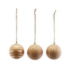 House Doctor Ornament Craft Julekugle Guld Lille