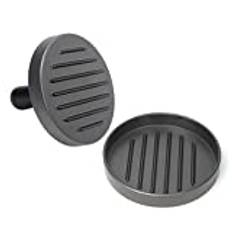 wenco Burgerpress, 12 x 2 cm, aluminium, hamburgarpress med non-stick-material, hamburgermakare också för vegae hamburgare