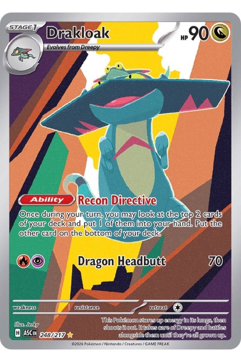 Pokémon Drakloak 248/217 Ascended Heroes - Pokemon kort - Pocket Monster.