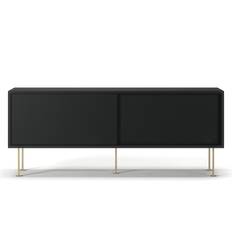 Decotique Vogue Mediebænk Med Ben 136 Cm grå / Messing - TV-bænke og mediebænke Mdf Antracit - 132562