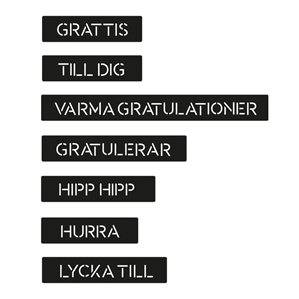 PY Hobby Dies - Set - Tags med text - Student