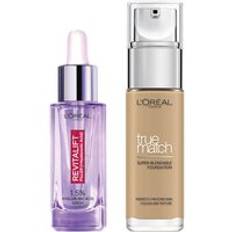 L’Oreal Paris Hyaluronic Acid Filler Serum and True Match Hyaluronic Acid Foundation Duo (Various Shades) - 3W Golden Beige