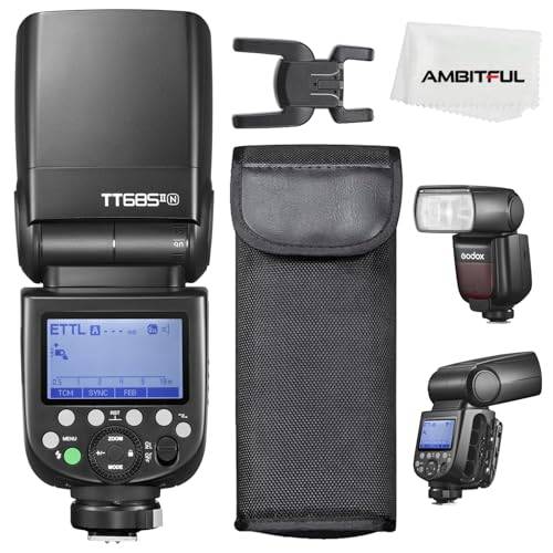 Godox TT685IIN 1/8000s HSS GN Speedlite Flash TTL TCM efficient Conversion Function Built-in Godox 2,4G X System Receiver(TT685IIN for Nikon)