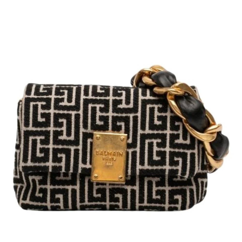 Balmain Pre-owned Pre-owned Laeder skuldertasker - Vintage - Dame - Flerfarvet - ONE SIZE - Uld