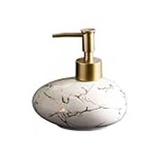 Tvålautomat Shampoo Body Wash Dispenser Flaska Liten 300ML Push Empty Bottle Tvål Dispenser Lotion Pump Dispenser(Vit)