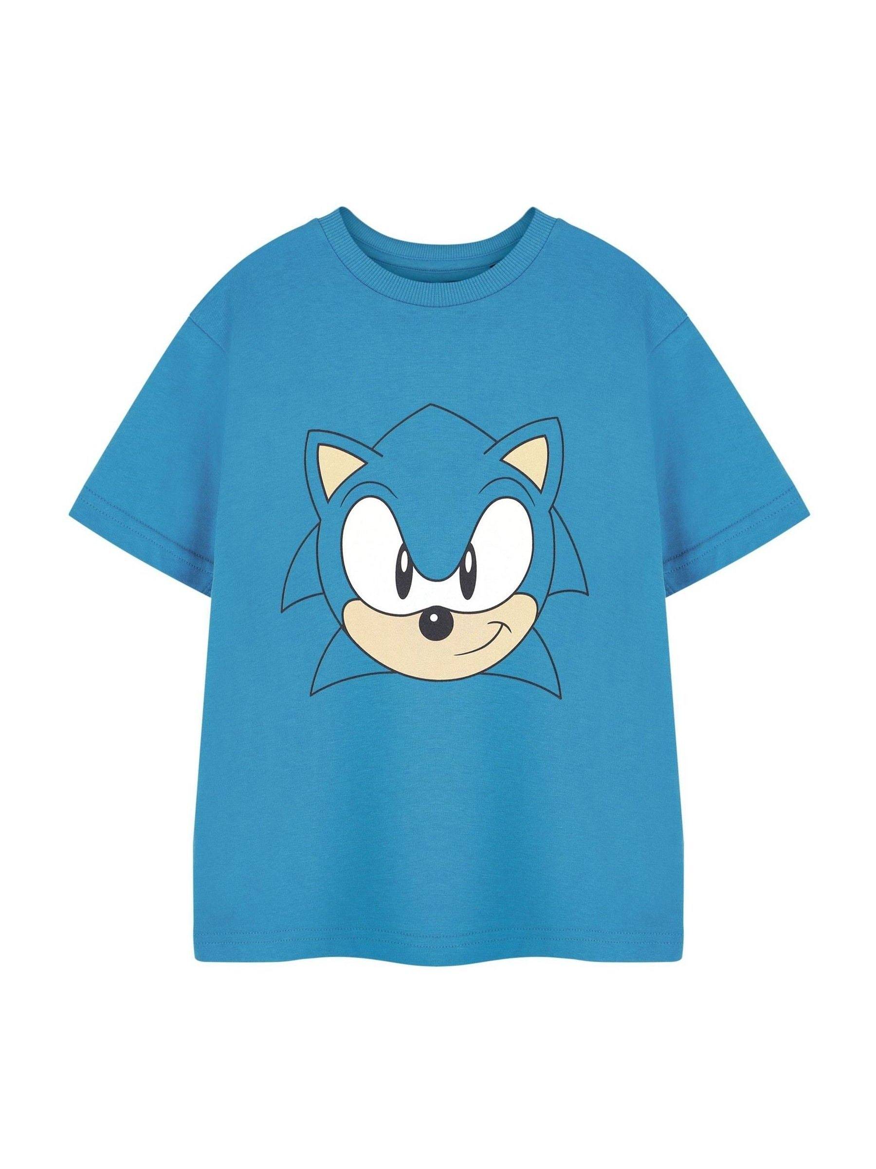 Vanilla Underground Vanilla Underground Blue Dark Boys Sonic The Hedgehog Licensed 100% Cotton T-Shirt