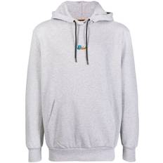 Paul Smith - hoodie med logotyp - herr - bomull - M - Grå