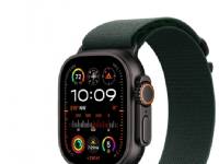 (ComputerSalg) Watch Apple Watch Ultra 2 (2024) LTE 49mm Black Titanium Case with Alpine Loop M - Dark Green