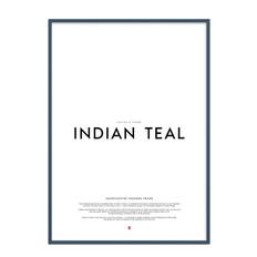 POSTER & FRAME Indian Teal Wood Frame |Grön |50X70 cm