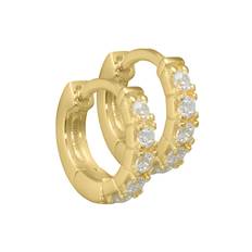 Aqua Dulce Darling creoler 10 mm i forgyldt
