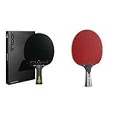 JOOLA Professionell Infinity Carbon & Carbon X Pro Bordtennisracket - ITTF-Godkänd, Tävling, 7 Stjärnor, Svart/Grå