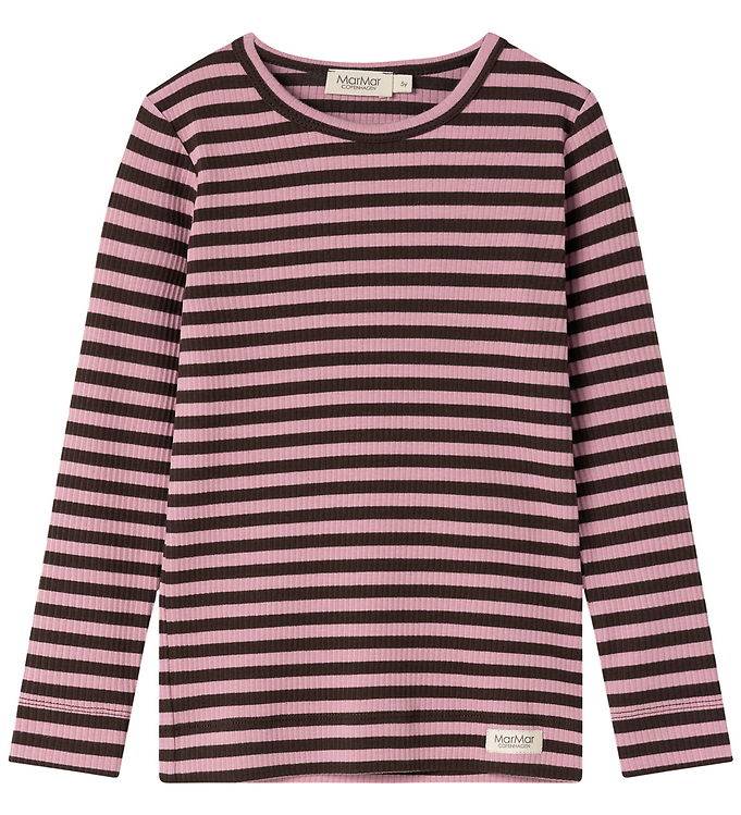 MarMar Tröja - Modal/Rib - Heather Stripe - MarMar - 4 år (104) - Tröja