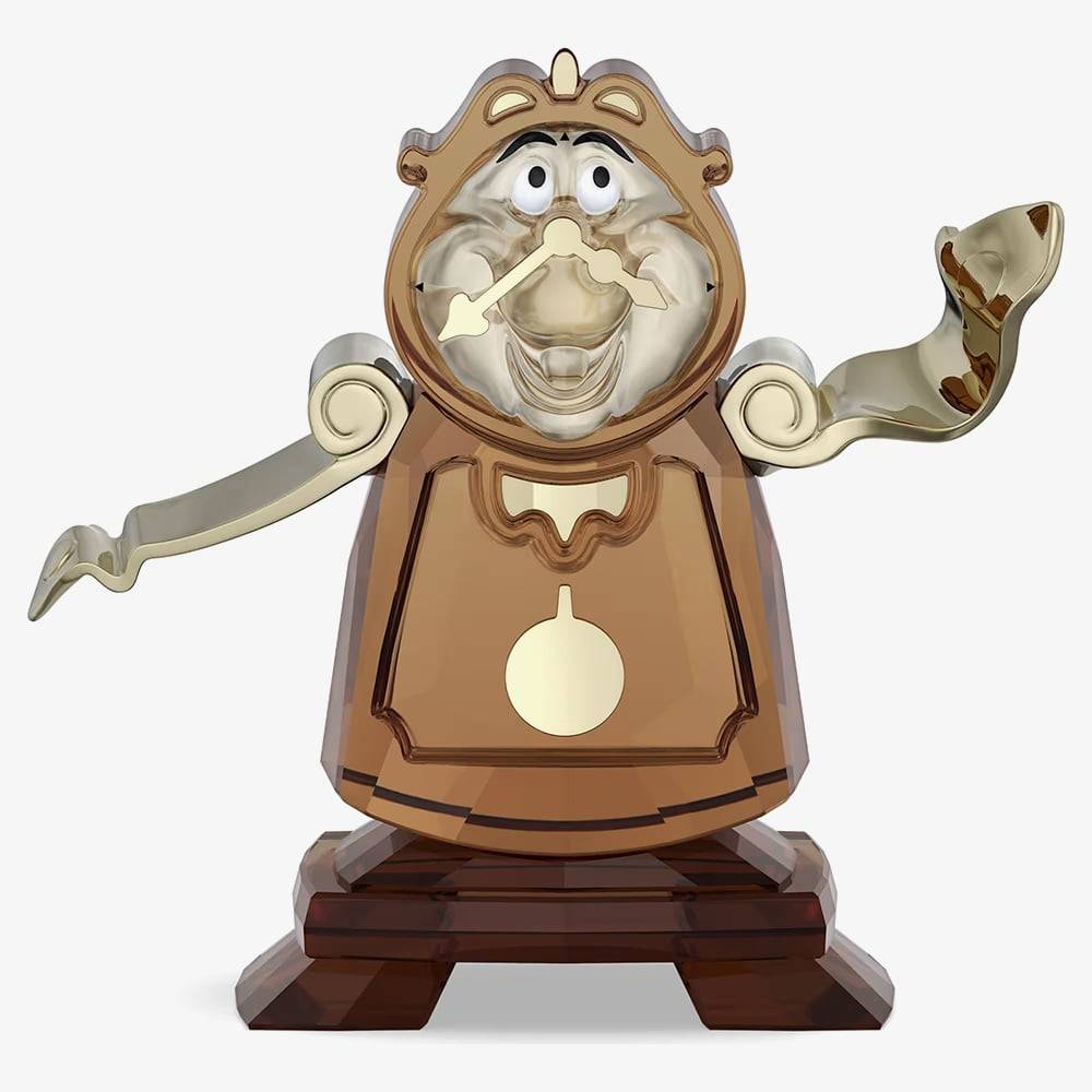 Swarovski Beauty And The Beast Cogsworth Figurine 5714739 - Brown