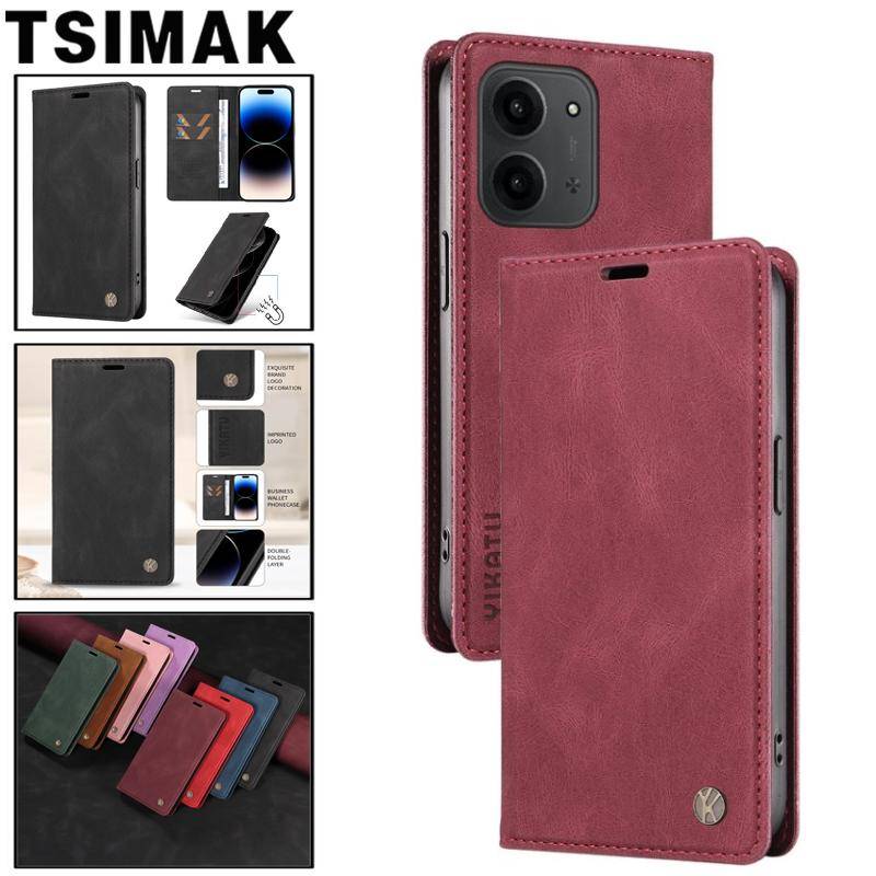 Fodral För POCO C85 Fodral eller Xiaomi Poco M7 M 7 C 85 PocoM7 4G Fodral Magnetiskt Hudvänligt Plånbok Vändbar Läder Kort Hållare Coque
