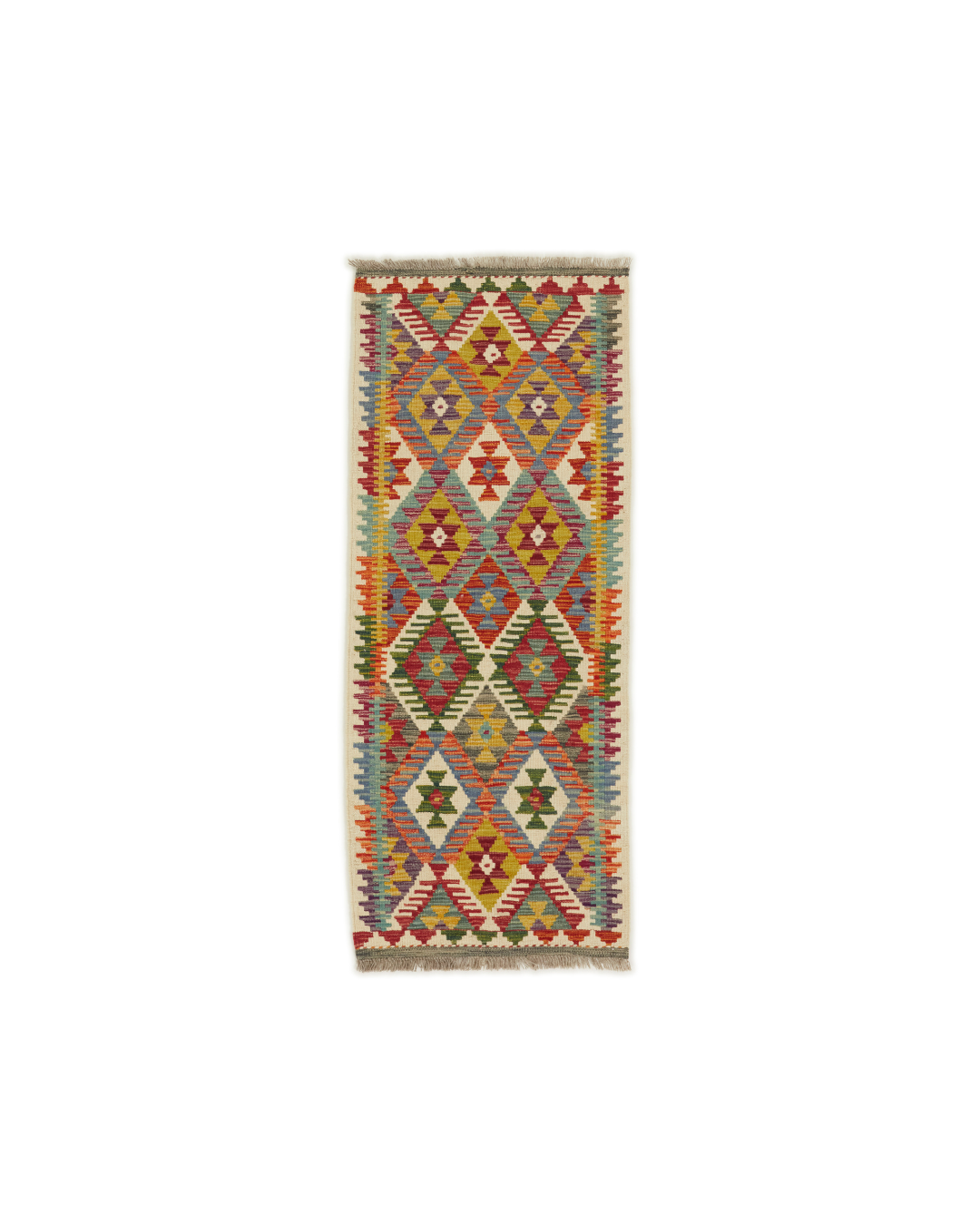 Kelimløber - Håndvævet Afghansk - 62 x 152 cm - Default Title