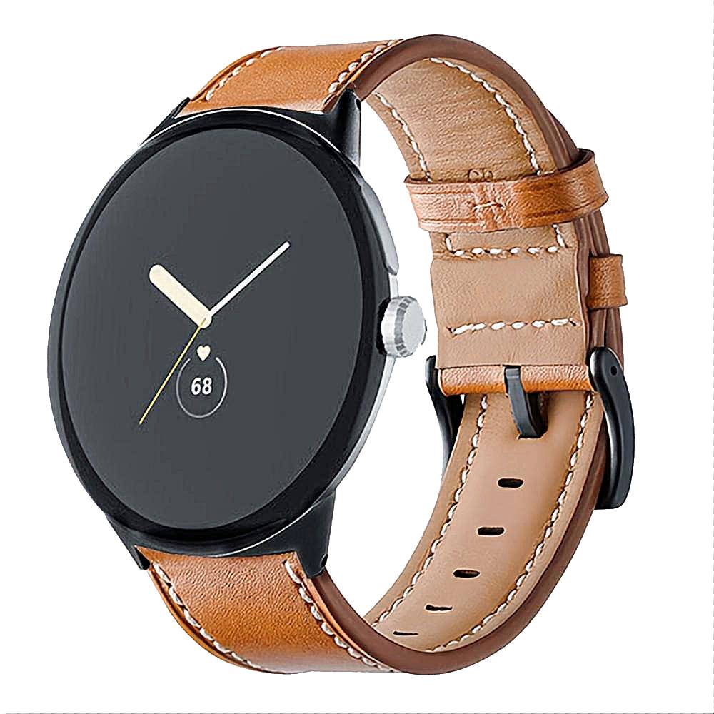 Læderrem Google Pixel Watch 5 45mm Cognac